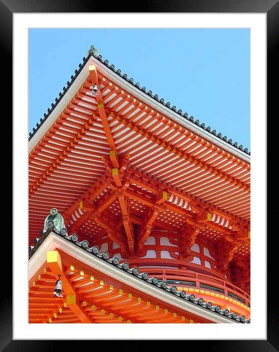 Koyasan, Japan, Dai-to Pagoda Framed Mounted Print by Jay Huckins