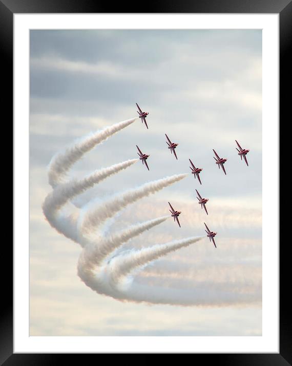 Red arrows  Framed Mounted Print by Gary Kenyon