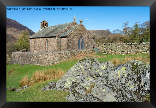 St James Church In Buttermere Framed Print by Gary Kenyon