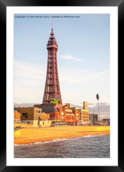 Blackpool Tower Framed Mounted Print by Gary Kenyon