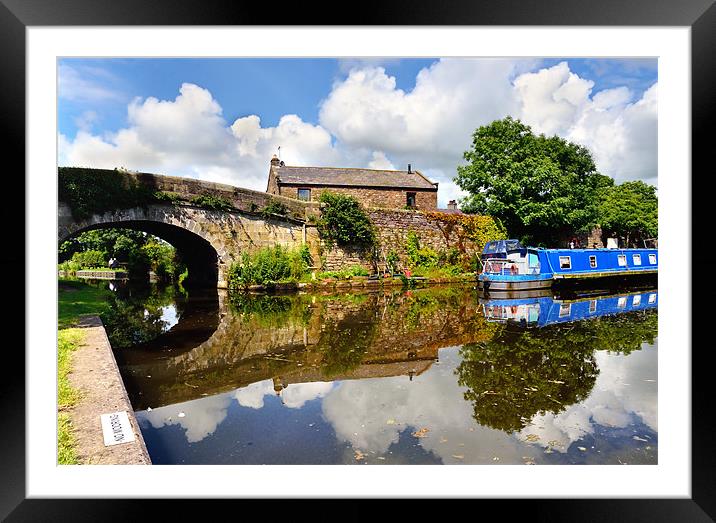 Reflections on the canal Framed Mounted Print by Gary Kenyon