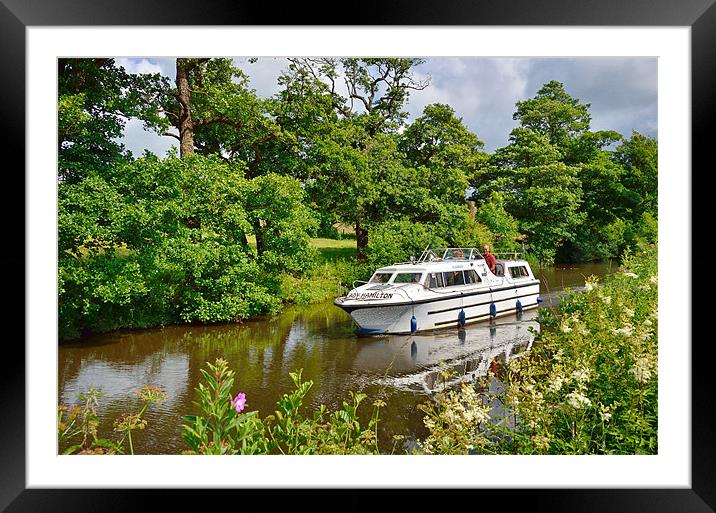 Lady Hamilton Lancaster Canal Framed Mounted Print by Gary Kenyon