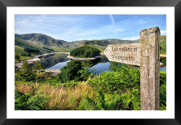 Lakeshore Footpath Haweswater Framed Mounted Print by Gary Kenyon