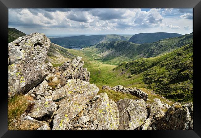 Kidsty Pike and the Riggingdale Valley Framed Print by Gary Kenyon