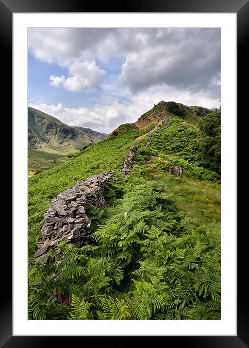 Rough Crag Walk Lake District Framed Mounted Print by Gary Kenyon