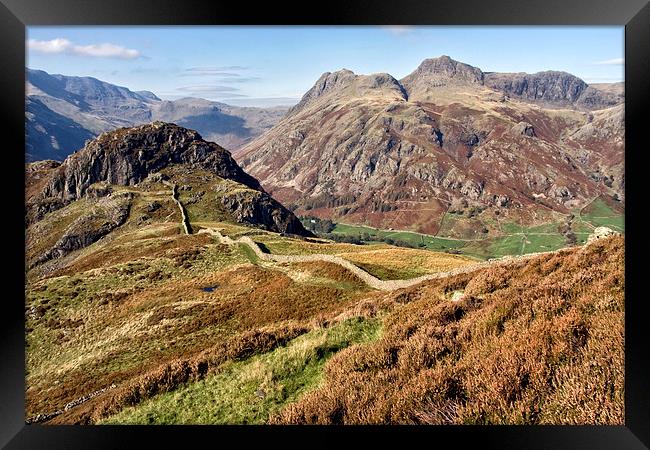 Lingmoor Lake District Framed Print by Gary Kenyon