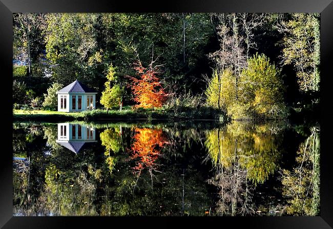 Autumnal Reflections Framed Print by Gary Kenyon