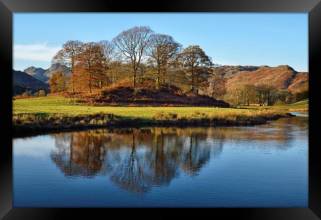 Reflections In The River Brathay Framed Print by Gary Kenyon