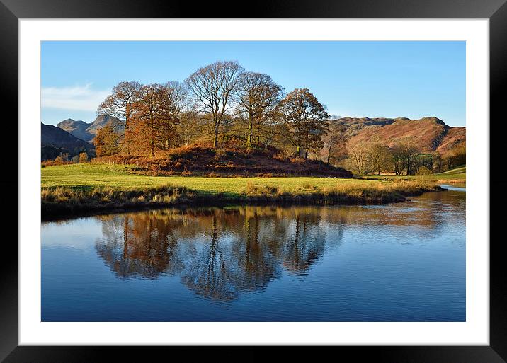 Reflections In The River Brathay Framed Mounted Print by Gary Kenyon