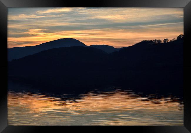 Coniston Sunset Framed Print by Gary Kenyon