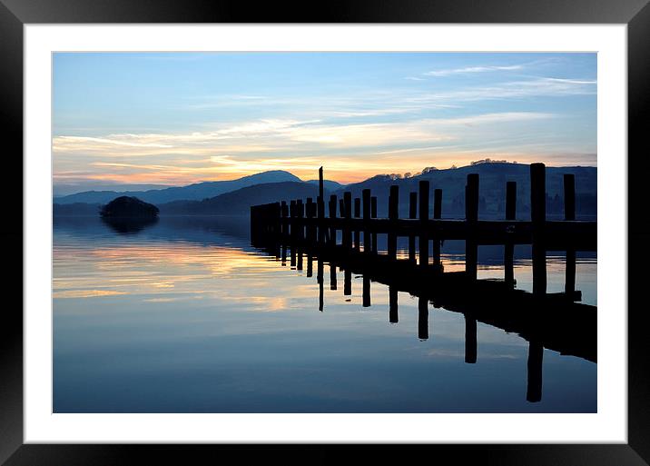 Coniston - Lake District Framed Mounted Print by Gary Kenyon
