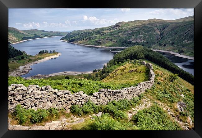 Looking Down on Haweswater Framed Print by Gary Kenyon