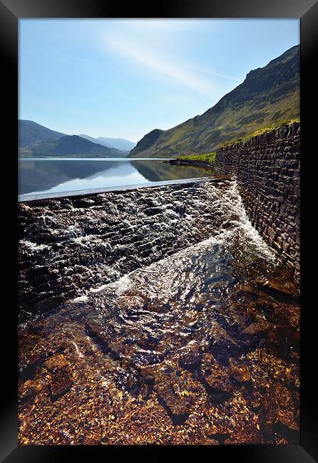 Water Level At Ennerdale Framed Print by Gary Kenyon