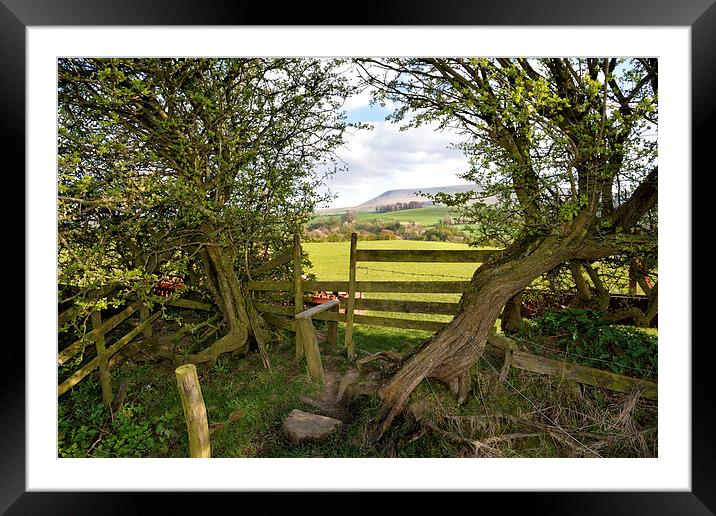 Views Of Pendle Hill Framed Mounted Print by Gary Kenyon