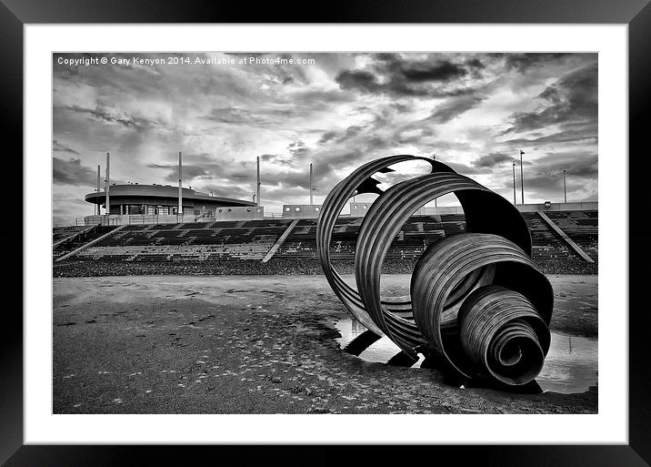 Mary's Shell Cleveleys Beach  Framed Mounted Print by Gary Kenyon