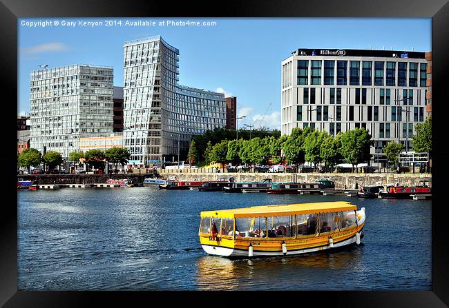  Yellow Duck Marine Liverpool Framed Print by Gary Kenyon