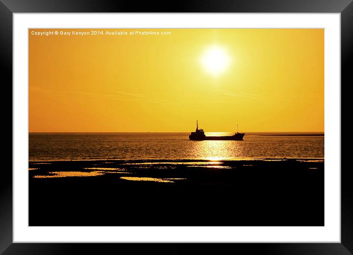  Sail Into The Sunset Framed Mounted Print by Gary Kenyon