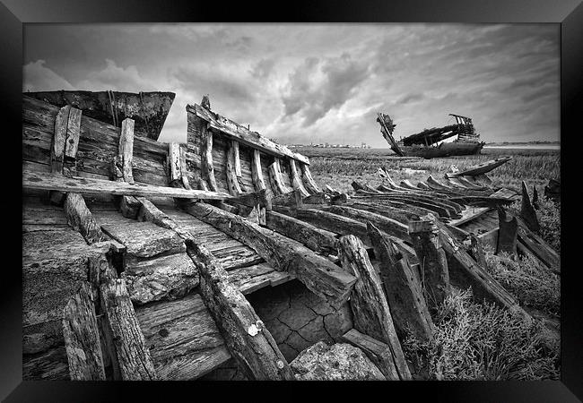  Wooden Remains Framed Print by Gary Kenyon