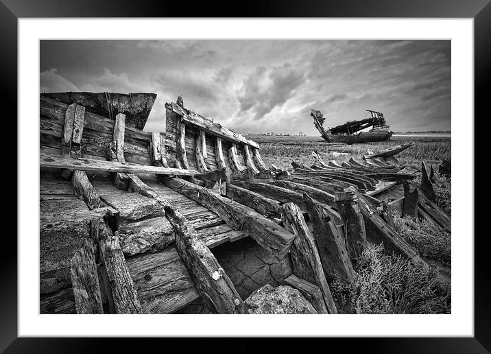  Wooden Remains Framed Mounted Print by Gary Kenyon