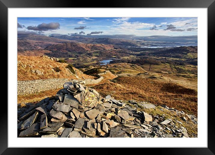  Lingmoor Fell Views Framed Mounted Print by Gary Kenyon