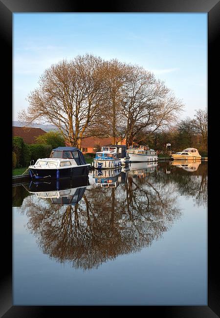  Canal Reflections Framed Print by Gary Kenyon