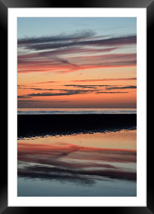 Blackpool Sunset Sky Framed Mounted Print by Gary Kenyon