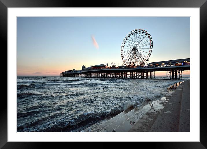  Big Wheel On Central Pier Blackpool Framed Mounted Print by Gary Kenyon