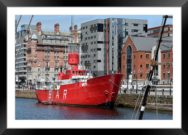 Liverpool's Bar Lightship Framed Mounted Print by Gary Kenyon