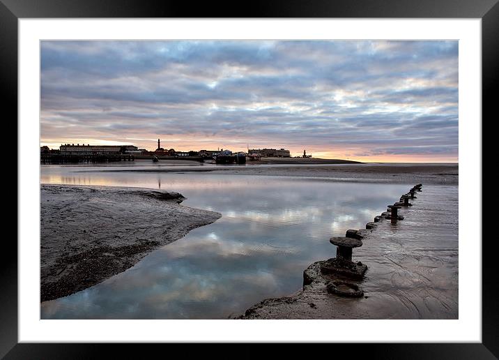 Sunset Reflections Knott End  Framed Mounted Print by Gary Kenyon