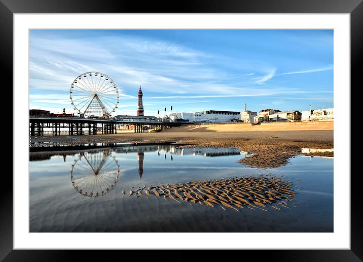 Blackpool Fylde Coast Framed Mounted Print by Gary Kenyon