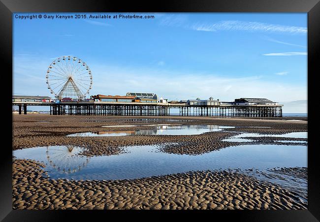 Blackpool Beach Views Framed Print by Gary Kenyon