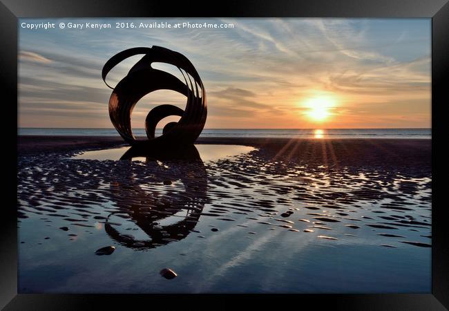 Sunset At Mary's Shell Framed Print by Gary Kenyon