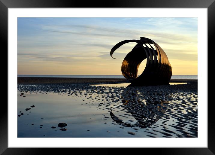 Mary's Shell On The Beach at Sunset Framed Mounted Print by Gary Kenyon