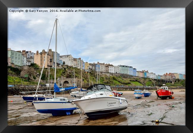 Tenby Harbour Framed Print by Gary Kenyon