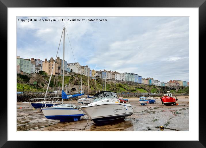 Tenby Harbour Framed Mounted Print by Gary Kenyon