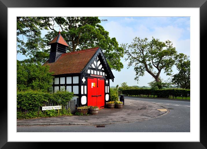 Fire Engine Station House Framed Mounted Print by Gary Kenyon