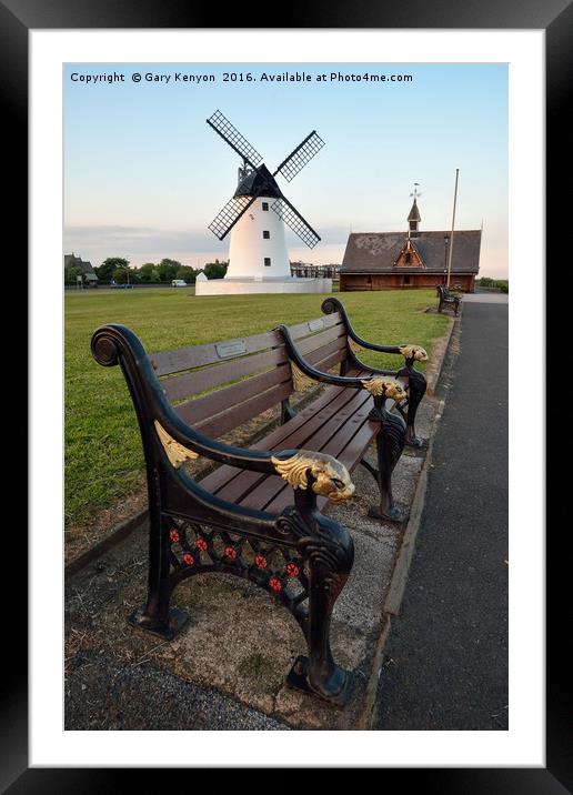Lytham Windmill Framed Mounted Print by Gary Kenyon