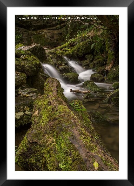 Flowing Water From Janet's Foss Framed Mounted Print by Gary Kenyon