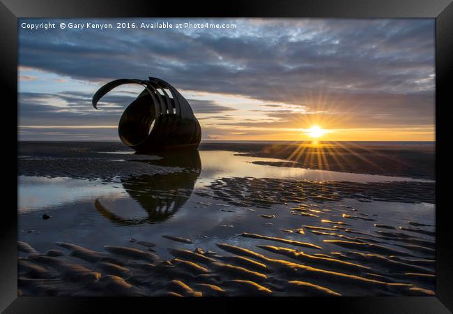 Starburst Marys Shell Framed Print by Gary Kenyon