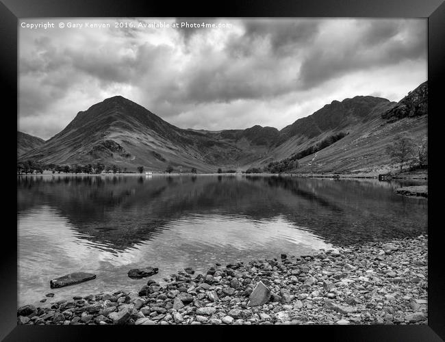 Moody Skies Over Buttermere Framed Print by Gary Kenyon
