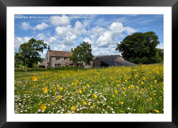 Floral Carpet Downham Framed Mounted Print by Gary Kenyon