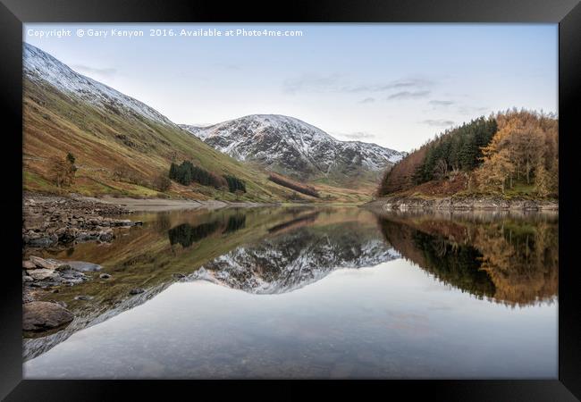 Reflections at Haweswater Framed Print by Gary Kenyon