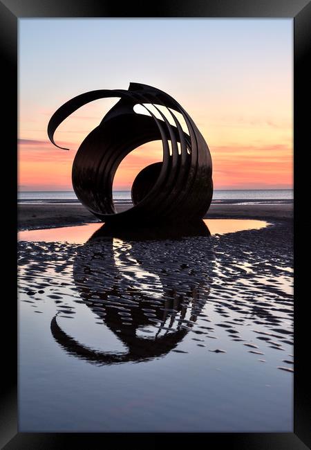 Sunset By The Shell Framed Print by Gary Kenyon