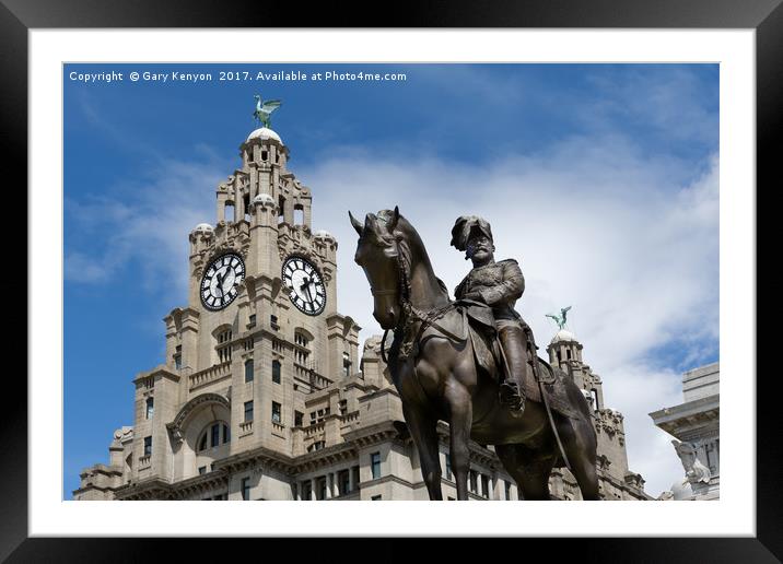 Liver Building Liverpool Framed Mounted Print by Gary Kenyon