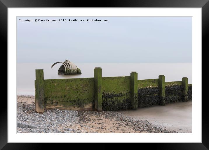 Mary's Shell Cleveleys Beach Framed Mounted Print by Gary Kenyon