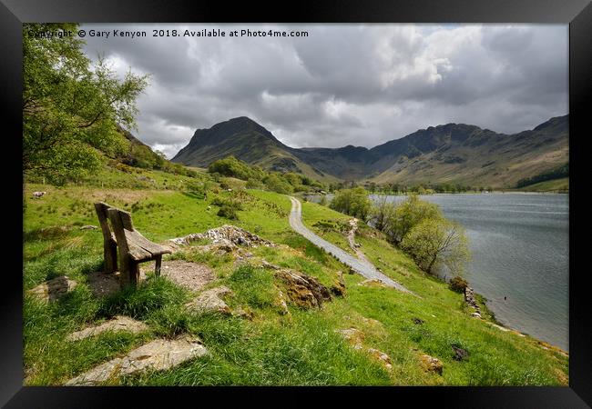 Seat With A View Framed Print by Gary Kenyon