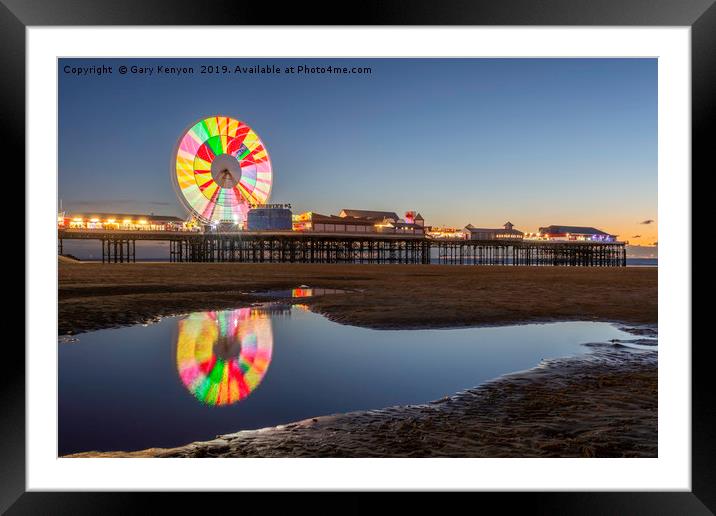 Big Wheel on Central Pier Blackpool Framed Mounted Print by Gary Kenyon