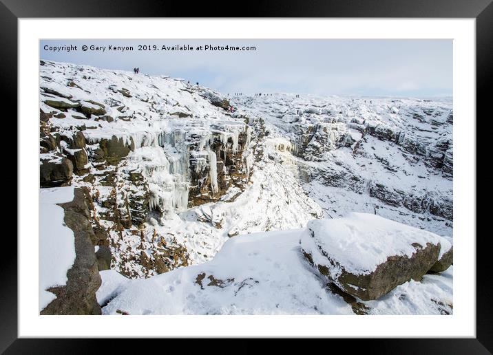 Kinder Downfall Frozen Framed Mounted Print by Gary Kenyon
