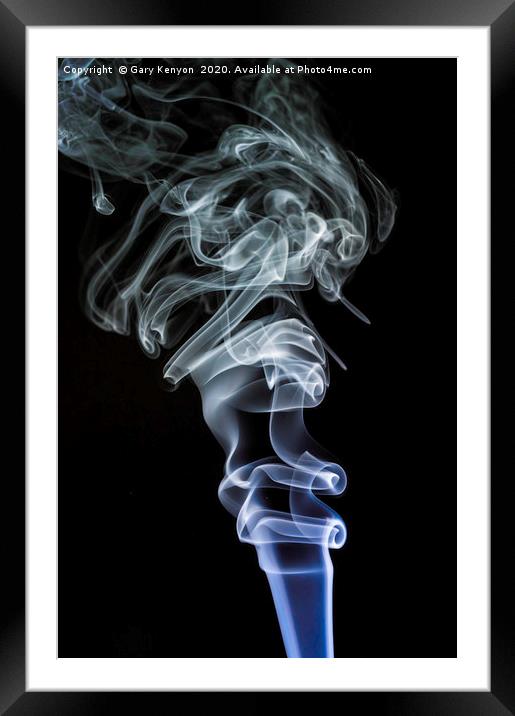 Smoke Trail Photography  Framed Mounted Print by Gary Kenyon