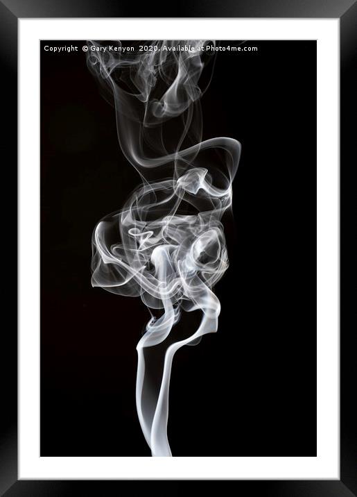 Smoke Trail Photography  Framed Mounted Print by Gary Kenyon